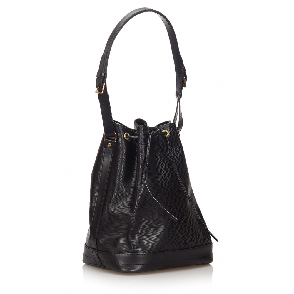 Authentic Seconds - Louis Vuitton Black Epi Leather Noe Bucket Bag