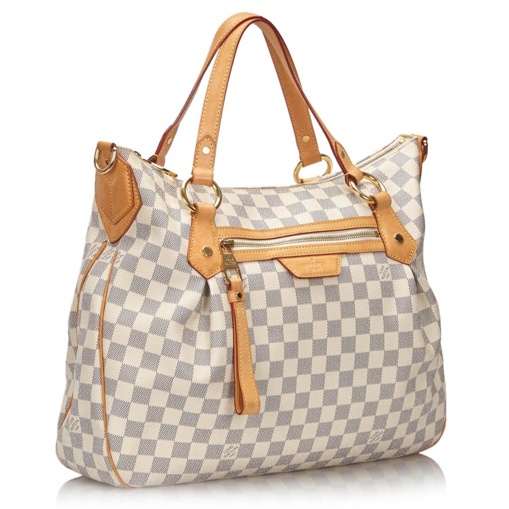 Louis Vuitton Vintage - Damier Azur Evora MM Bag - White Ivory Blue - Damier  Leather Handbag - Luxury High Quality - Avvenice