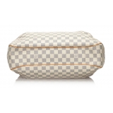 Louis Vuitton Vintage - Damier Azur Evora MM Bag - White Ivory Blue - Damier Leather Handbag - Luxury High Quality