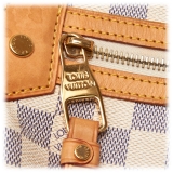 Louis Vuitton Vintage - Damier Azur Evora MM Bag - White Ivory Blue - Damier Leather Handbag - Luxury High Quality