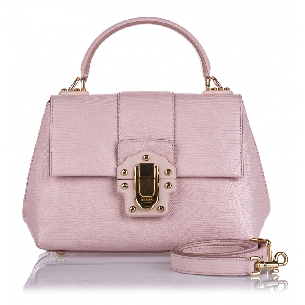 Dolce and Gabbana Fuchsia Leather Miss Easy Way Satchel For Sale at 1stDibs