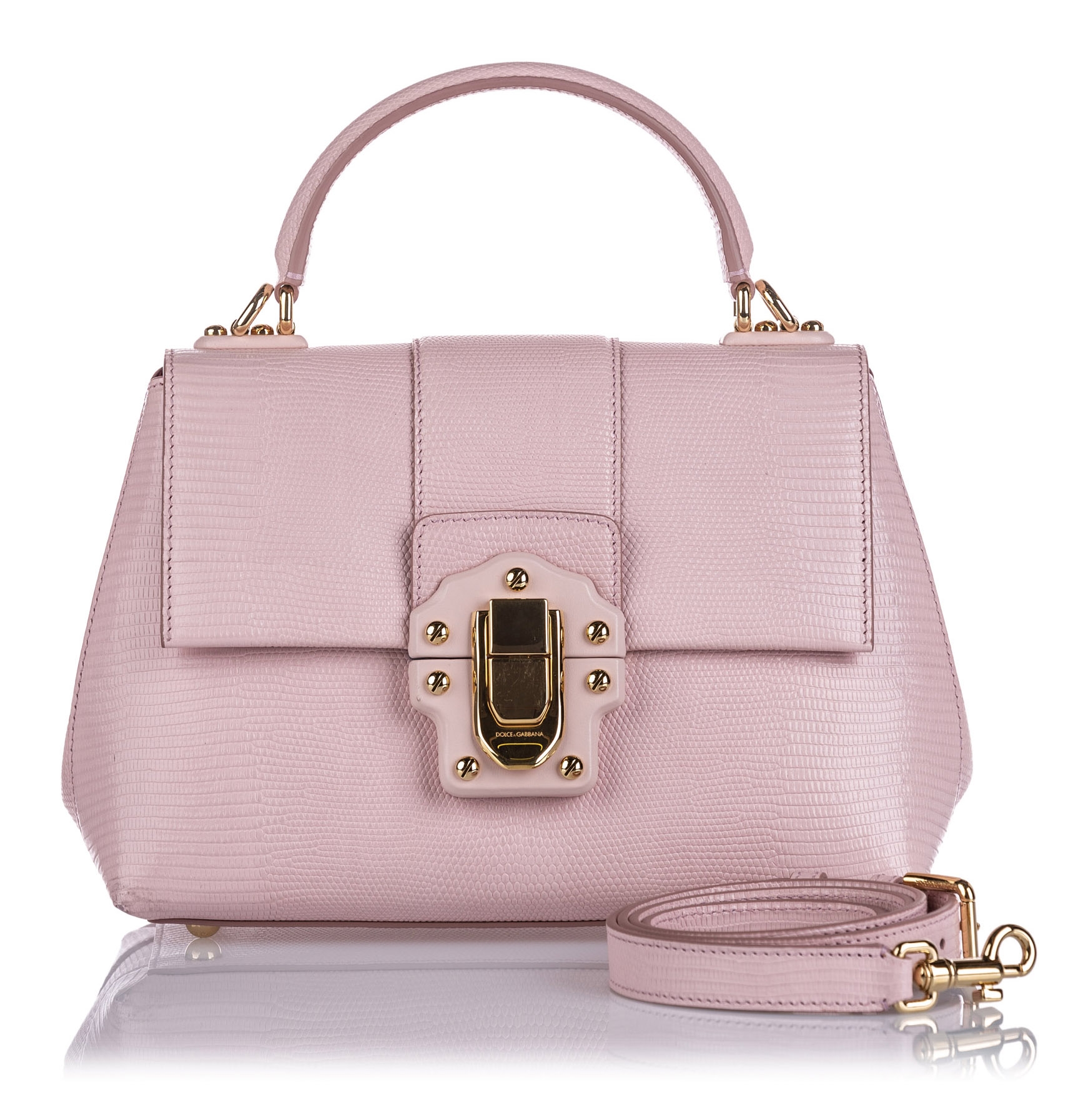 Dolce & Gabbana Vintage - Leather Lucia Satchel Bag - Pink - Leather Handbag  - Luxury High Quality - Avvenice