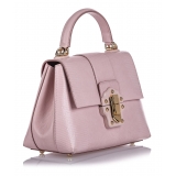 Dolce & Gabbana Vintage - Leather Lucia Satchel Bag - Rosa - Borsa in Pelle - Alta Qualità Luxury