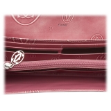Cartier Vintage - Patent Leather Happy Birthday Long Wallet - Pink - Patent Leather Wallet - Luxury High Quality