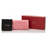 Cartier Vintage - Patent Leather Happy Birthday Long Wallet - Rosa - Portafoglio in Pelle - Alta Qualità Luxury