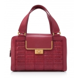 Jimmy Choo Vintage - Leather Handbag - Rossa - Borsa in Pelle di Pitone - Alta Qualità Luxury