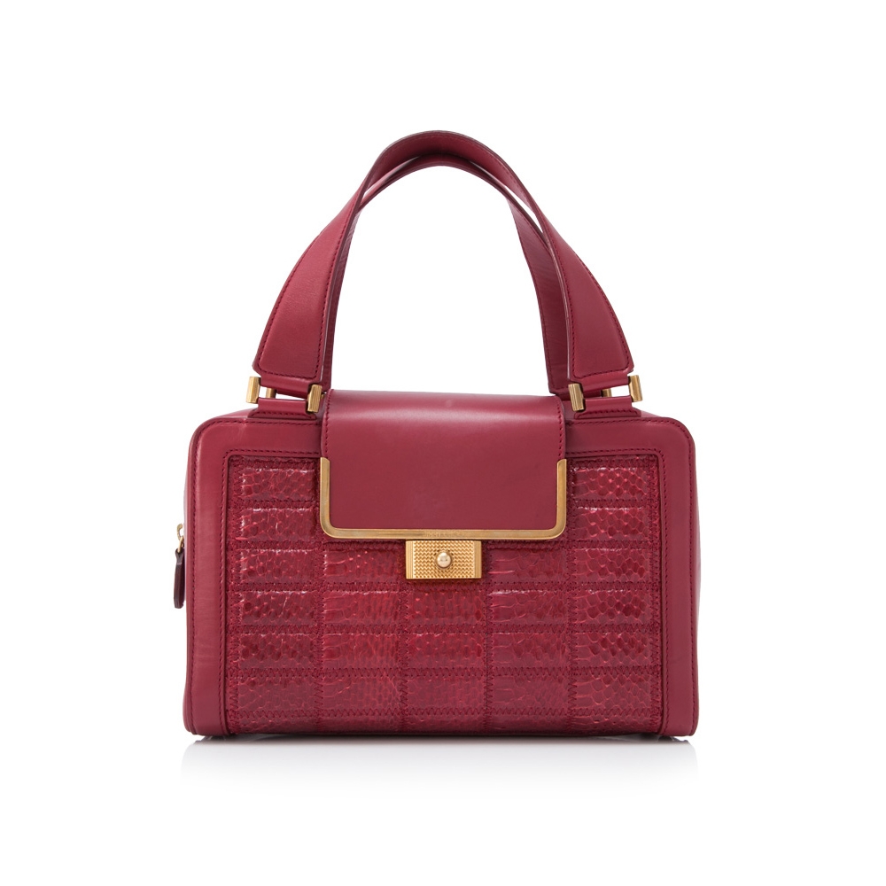 Jimmy Choo Vintage - Leather Handbag - Red - Python Leather Handbag -  Luxury High Quality - Avvenice