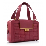 Jimmy Choo Vintage - Leather Handbag - Red - Python Leather Handbag - Luxury High Quality