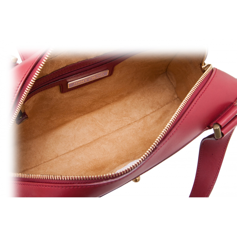 Avenue Mini embellished satin shoulder bag in pink - Jimmy Choo | Mytheresa