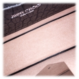 Jimmy Choo Vintage - Embossed Lockett Shoulder Bag - Nero - Borsa in Pelle e Vitello - Alta Qualità Luxury