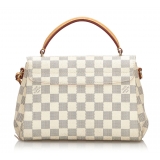 Louis Vuitton Vintage - Damier Azur Croisette Bag - White Ivory Blue - Damier Leather Handbag - Luxury High Quality