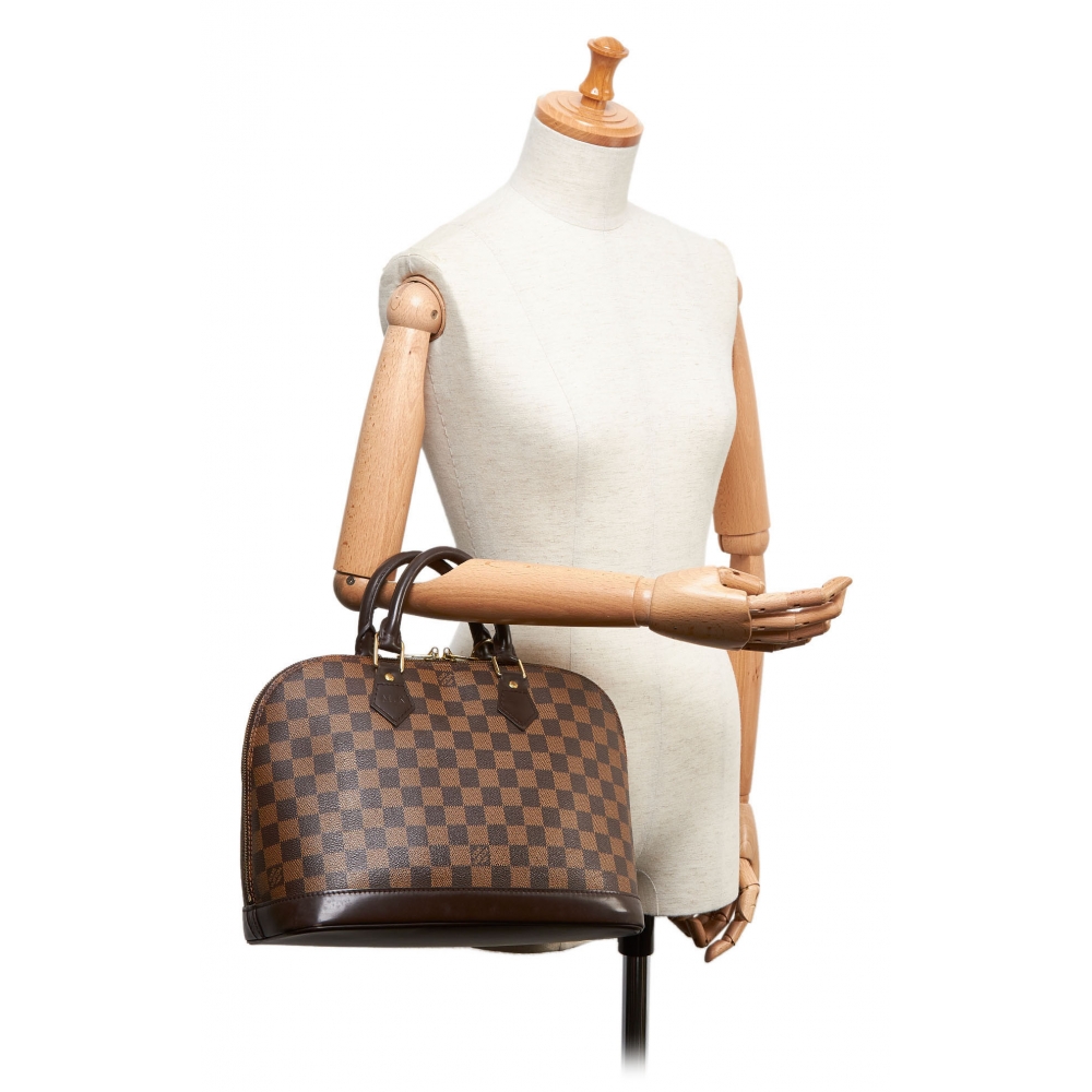 Louis Vuitton Vintage - Damier Ebene Alma PM Bag - Marrone - Borsa in Pelle - Alta Qualità ...