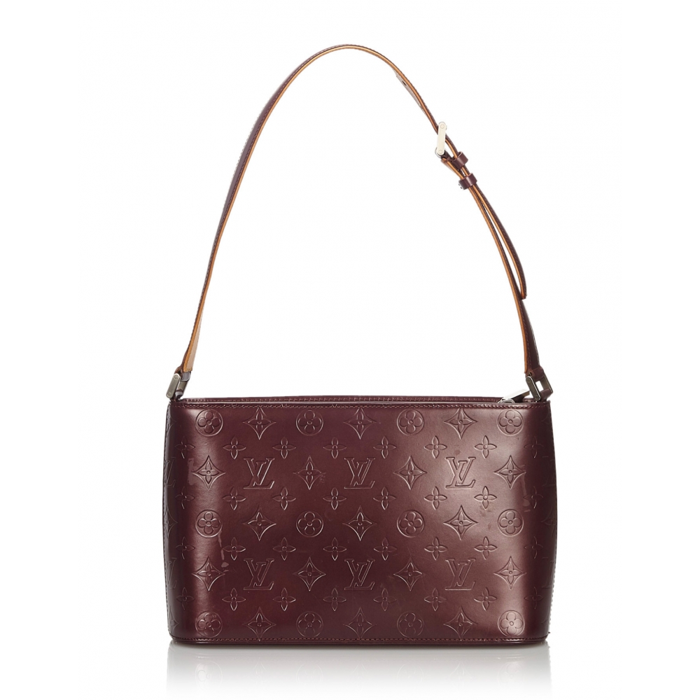 Louis Vuitton Vintage - Monogram Glace Alston Bag - Dark Brown