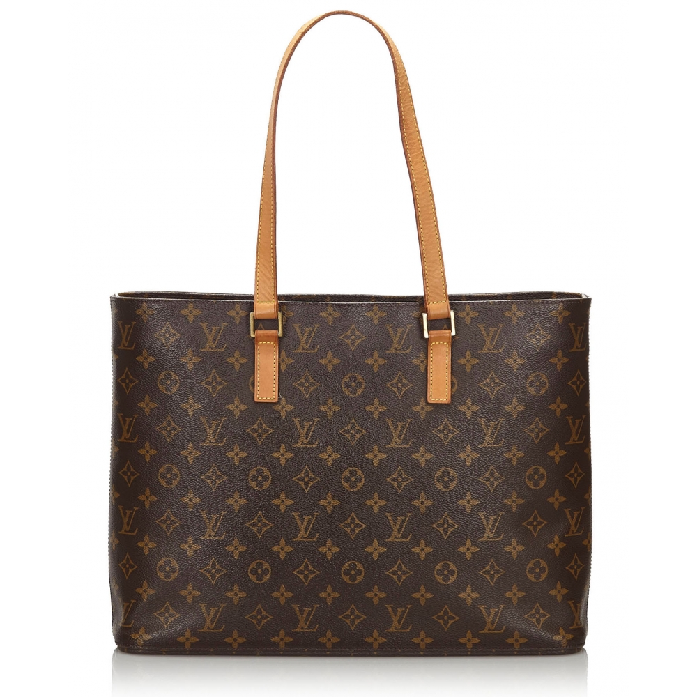 Louis Vuitton Vintage - Monogram Luco Tote Bag - Brown - Leather ...
