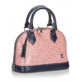 Louis Vuitton Vintage - Epi Denim Alma BB Bag - Red Blue - Leather and Epi Leather Handbag - Luxury High Quality