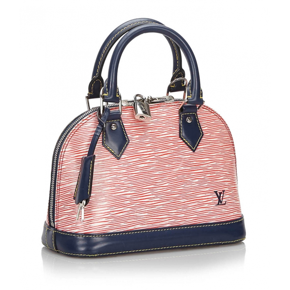 Louis Vuitton Vintage - Epi Denim Alma BB Bag - Red Blue - Leather and Epi Leather Handbag ...