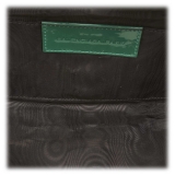 Balenciaga Vintage - Satin Clutch Bag - Verde - Borsa in Tessuto e Pelle Verniciata - Alta Qualità Luxury