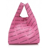 Balenciaga Vintage - Lambskin Supermarket Shopper M Bag - Pink - Lambskin Leather Bag - Luxury High Quality