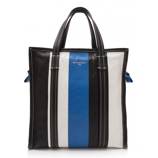 Balenciaga Vintage - Lambskin Bazar Shopper S Bag - Black - Lambskin Leather Bag - Luxury High Quality