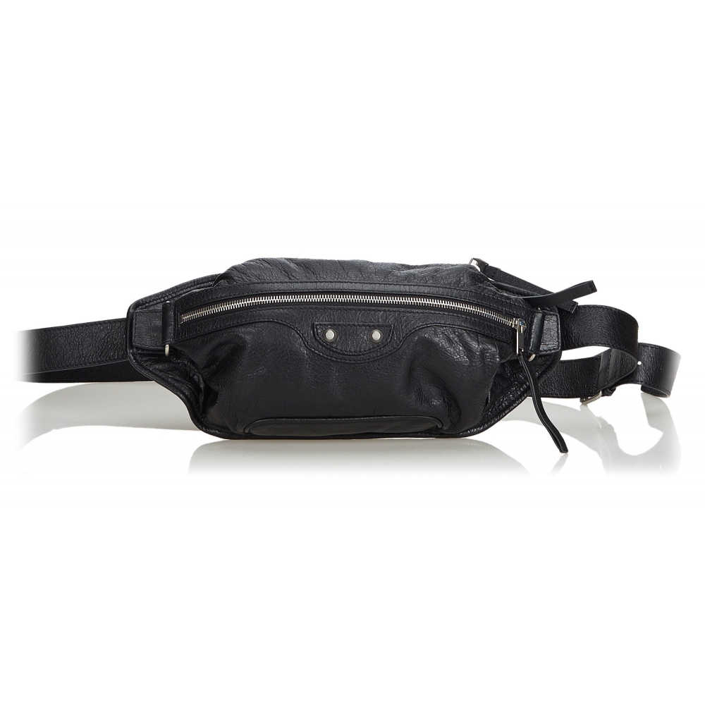 chanel leather belt bag white