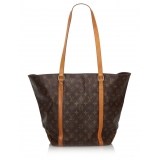 Louis Vuitton Vintage - Monogram Sac Shopping 48 Bag - Brown - Leather Handbag - Luxury High Quality