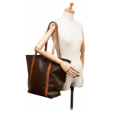 Louis Vuitton Vintage - Monogram Sac Shopping 48 Bag - Brown - Leather Handbag - Luxury High Quality