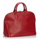 Louis Vuitton Vintage - Epi Alma PM Bag - Rossa - Borsa in Pelle Epi e Pelle - Alta Qualità Luxury