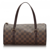 Louis Vuitton Vintage - Damier Ebene Papillon 26 Bag - Brown - Leather Handbag - Luxury High Quality