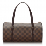 Louis Vuitton Vintage - Damier Ebene Papillon 26 Bag - Brown - Leather Handbag - Luxury High Quality