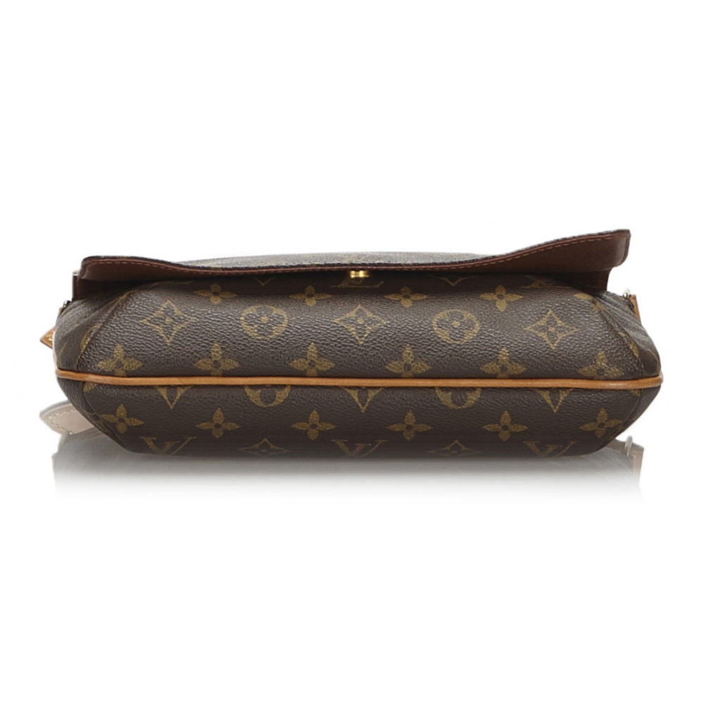 Louis Vuitton Vintage - Monogram Musette Tango Short Strap Bag - Brown - Leather Handbag ...