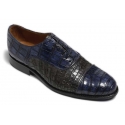 Vittorio Martire - Don Giovanni - Blue - Trendy Collection - Crocodile - Italian Handmade Shoes - Luxury Leather