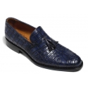 Vittorio Martire - Snob - Blue - Trendy Collection - Crocodile - Italian Handmade Shoes - Luxury Leather