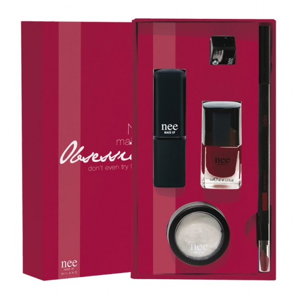 Nee Make Up - Milano - Obsession Kit - Tibetan Red - Gift Box - Idee Regalo - Make Up Professionale