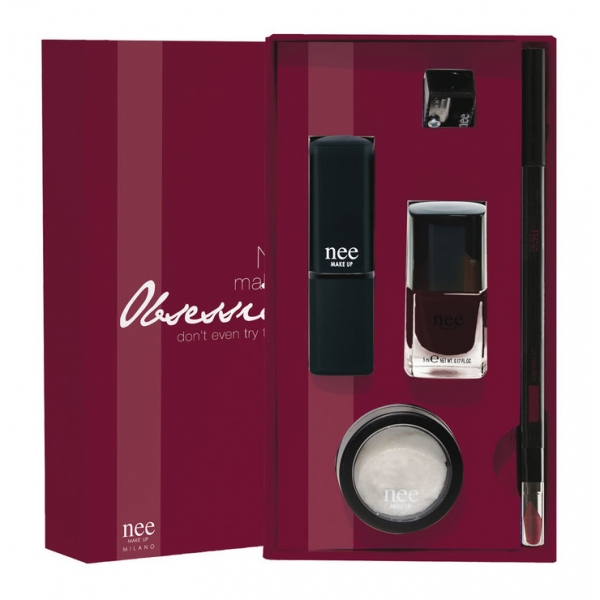Nee Make Up - Milano - Obsession Kit - Tina Red - Gift Box - Idee Regalo - Make Up Professionale
