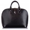 Louis Vuitton Vintage - Epi Alma PM Bag - Nero - Borsa in Pelle Epi e Pelle - Alta Qualità Luxury