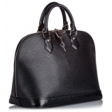 Louis Vuitton Vintage - Epi Alma PM Bag - Nero - Borsa in Pelle Epi e Pelle - Alta Qualità Luxury