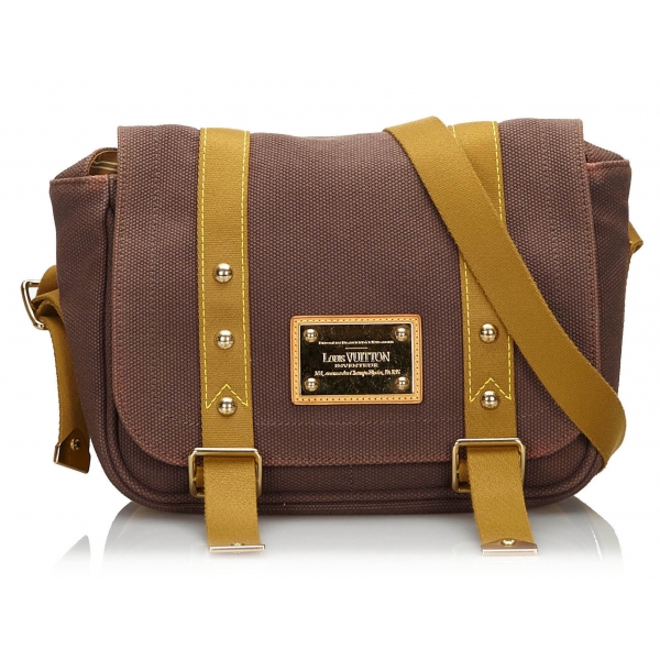 Louis Vuitton Vintage - Antigua Besace PM Bag - Brown - Fabric and Canvas Crossbody bag - Luxury High Quality