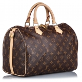 Louis Vuitton Vintage - Monogram Speedy 30 Bag - Marrone - Borsa in Pelle - Alta Qualità Luxury