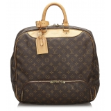 Louis Vuitton Vintage - Monogram Canvas Evasion Bag - Marrone - Borsa in Tela Monogramma e Pelle - Alta Qualità Luxury