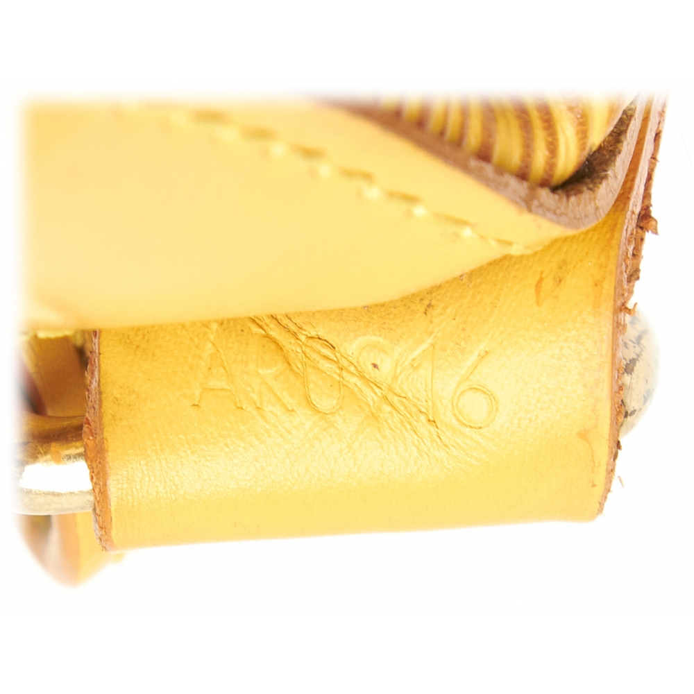 LOUIS VUITTON vintage bag in yellow épi leather - VALOIS VINTAGE PARIS