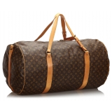 Louis Vuitton Vintage - Monogram Sac Polochon 65 Bag - Brown - Monogram Canvas and Leather Handbag - Luxury High Quality