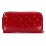 Louis Vuitton Vintage - Vernis Zippy Wallet - Red - Vernis  Leather and Leather Wallet - Luxury High Quality