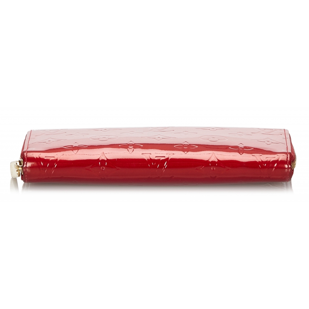 Louis Vuitton Vintage - Vernis Zippy Wallet - Red - Vernis Leather and Leather Wallet - Luxury ...