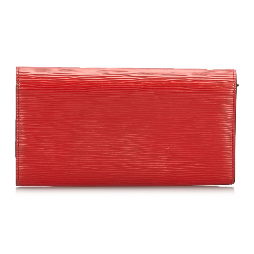 Louis Vuitton Vintage - Epi Louise Long Wallet - Red - Leather and Epi Leather Wallet - Luxury ...