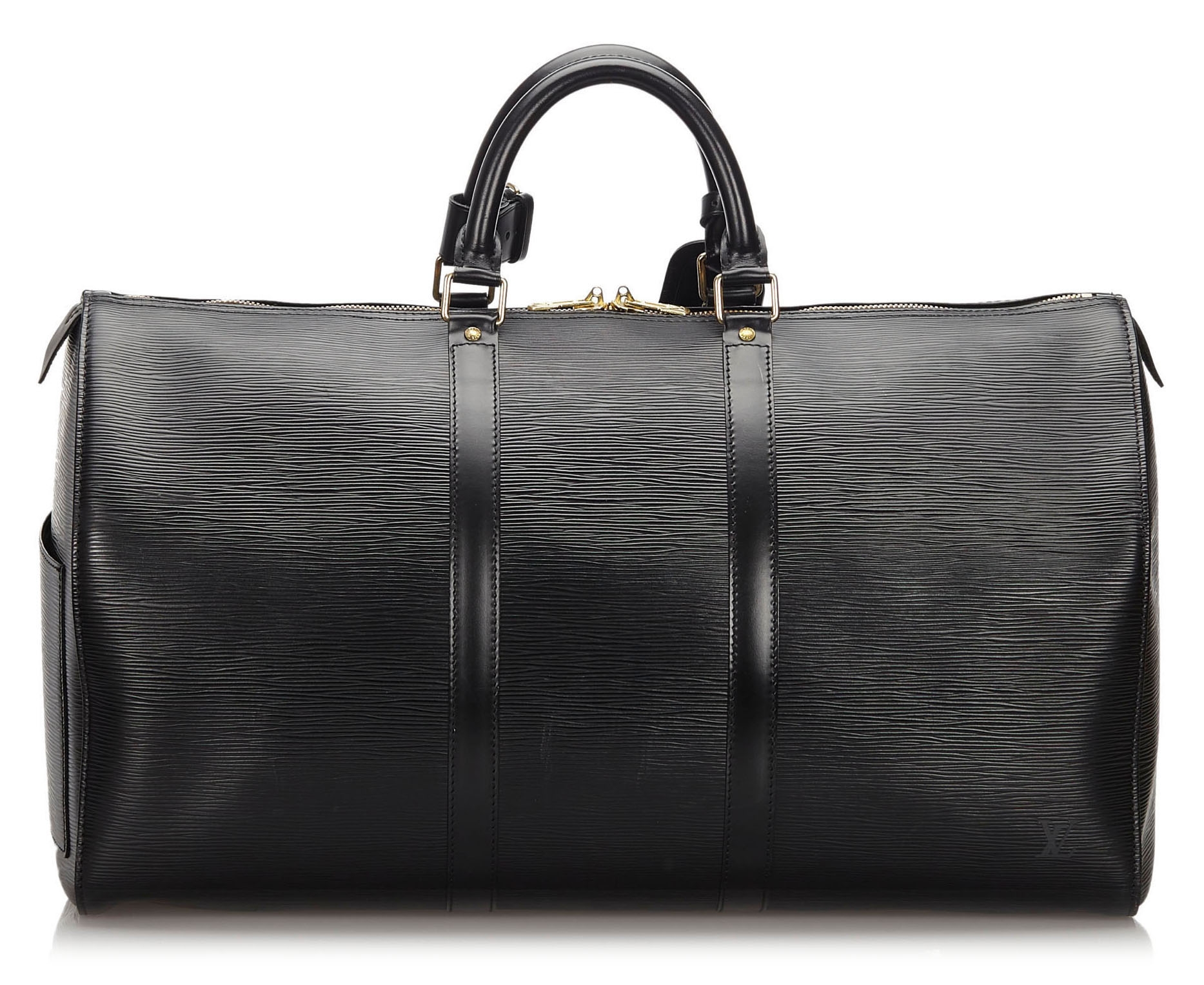 Louis Vuitton Vintage - Epi Keepall 50 Bag - Black - Leather and