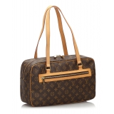 Louis Vuitton Vintage - Monogram Cite GM Bag - Brown - Monogram Canvas and Vachetta Leather Handbag - Luxury High Quality