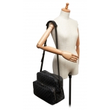 Louis Vuitton Vintage - Damier Graphite Sac Leoh Bag - Black Gray - Damier Canvas and Leather Handbag - Luxury High Quality