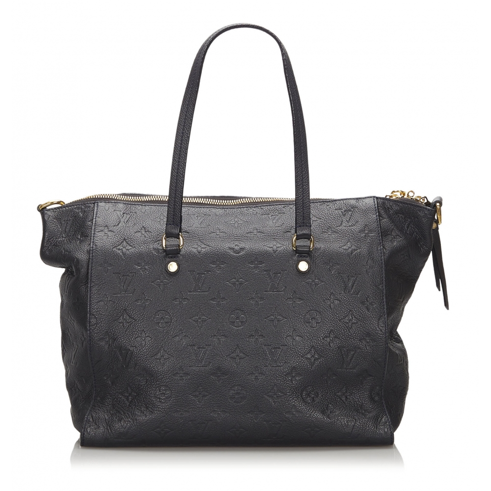Louis Vuitton Editions Limitées handbag in black grained leather
