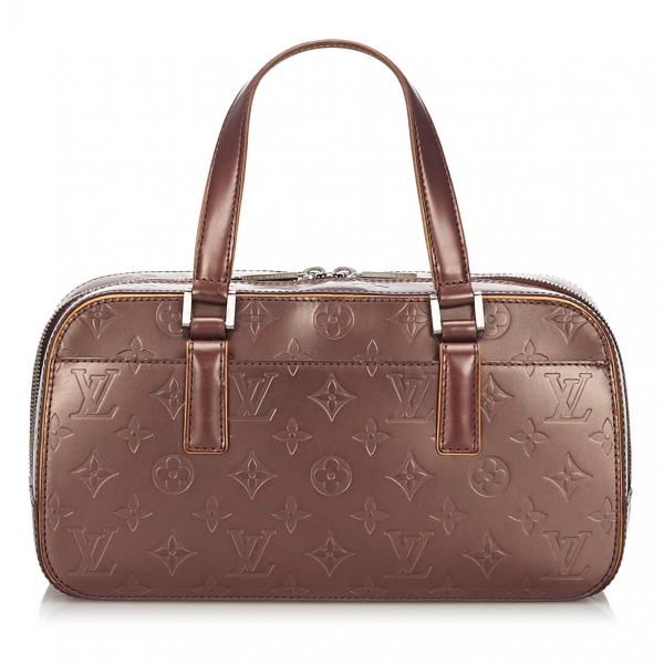 Louis Vuitton Vintage - Monogram Glace Shelton Bag - Dark Brown - Leather and Vernis Leather Handbag - Luxury High Quality
