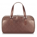Louis Vuitton Vintage - Monogram Glace Shelton Bag - Marrone Scuro - Borsa in Pelle x Pelle Vernis - Alta Qualità Luxury